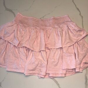 Aerie Light Pink Ruffle Skirt